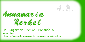 annamaria merkel business card