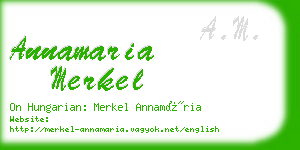 annamaria merkel business card